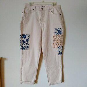 ECRU HIGH RISE JEANS NWT